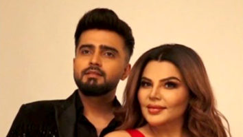 Rakhi Sawant poses with boyfriend Adil Khan in beautiful red gown