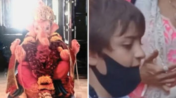 Shah Rukh Khan welcomes Ganpati Bappa at home; son AbRam Khan seeks blessings at Lalbaugcha Raja