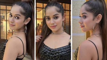 Jannat Zubai makes a stunning appearance in black bustier and black skirt