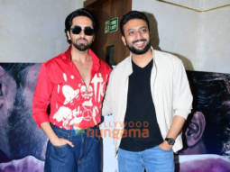 Photos: Ayushmann Khurrana and director Anirudh Sharma spotted promoting An Action Hero at T-Series office