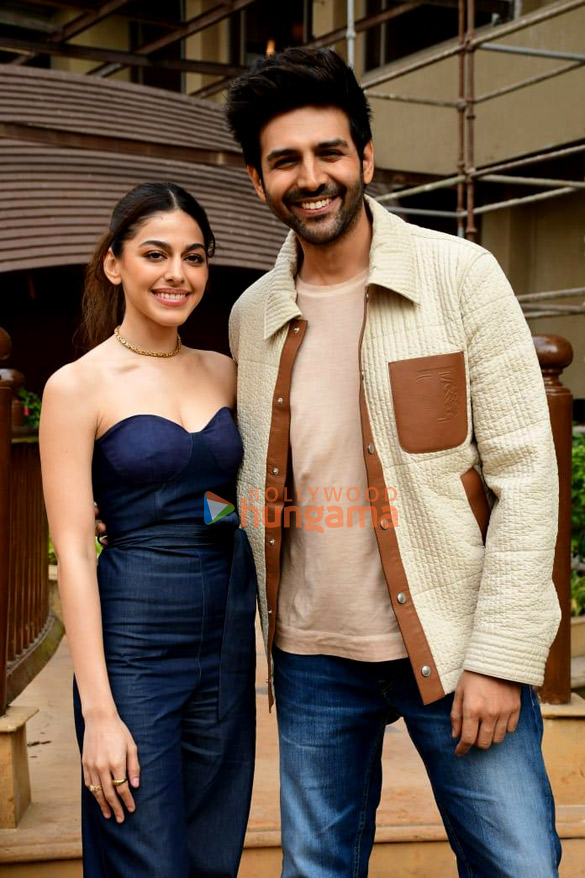 Photos: Kartik Aaryan and Alaya F snapped promoting their film Freddy