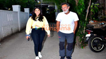 Photos: Mrunal Thakur and Rakeysh Omprakash Mehra spotted outside an office in Bandra