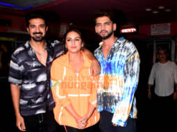 Photos: Sonakshi Sinha, Huma Qureshi and Saqib Saleem snapped at Gaiety Galaxy theatre