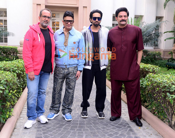 Photos: Team of An Action Hero spotted promoting their film Photos: Team of An Action Hero spotted promoting their film