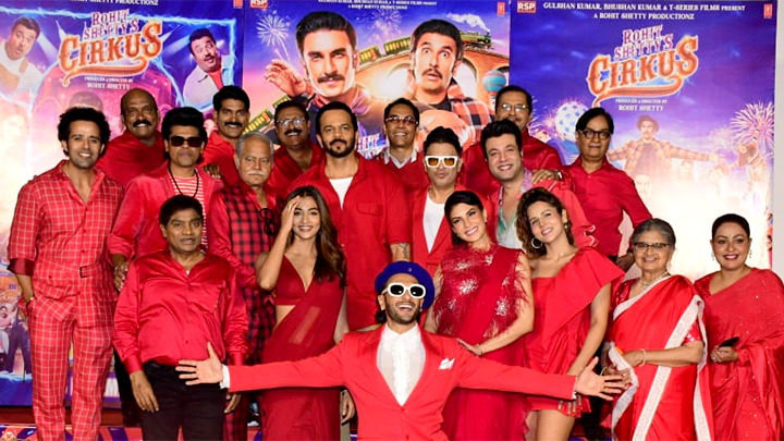 Grand trailer launch of Cirkus Rohit Shetty, Ranveer Singh, Jacqueline Fernandez, and other starcast