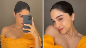 Sharvari Wagh’s Zara’s yellow asymmetrical dress with bow, which costs Rs. 3,990 is a weekend must have