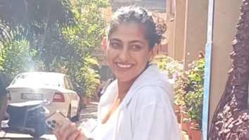 Shenaz Treasurywala and Kubbra Sait greet paps outside gym