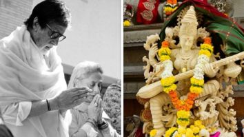 Amitabh Bachchan celebrates Abhishek Bachchan’s birthday as per traditional calendar and Basant Panchami together