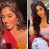 Janhvi Kapoor gives glimpses of Holi shoot; likely to be a song for Varun Dhawan-starrer Bawaal, see video