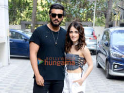 Photos: Arjun Kapoor and Radhika Madan snapped promoting their film Kuttey at T-Series office Photos: Arjun Kapoor and Radhika Madan snapped promoting their film Kuttey at T-Series office