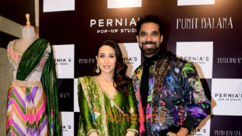 Photos: Karisma Kapoor snapped with designer Punit Balana at a studio in Juhu