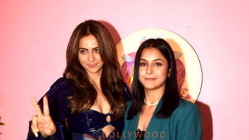 Photos: Rakul Preet Singh snapped promoting her film Chhatriwali on Shehnaaz Gill’s chat show Desi Vibes