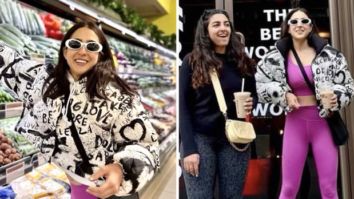 Sara Ali Khan keeps it toasty and sporty in monotone athleisure wear and a Dolce & Gabbana puffer jacket, worth Rs. 1.7 lakh