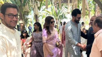 Aamir Khan’s fans express concern after he is seen using a walking stick at a recent wedding