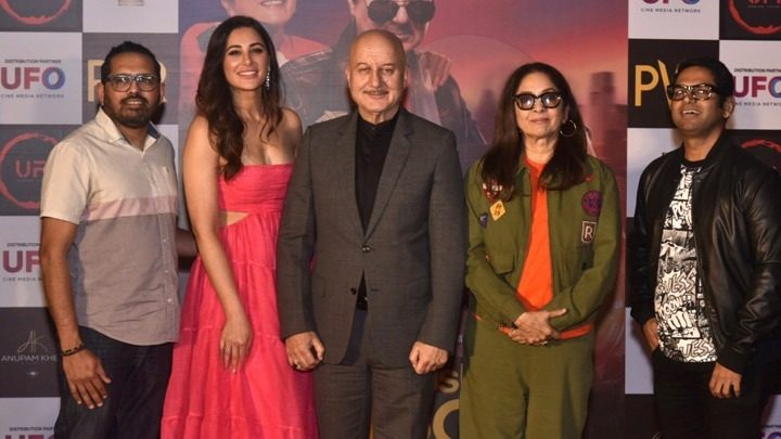 Anupam Kher and Neena Gupta at the trailer launch of Shiv Shastri Balboa Part 1