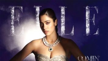Janhvi Kapoor is the epitome of glamour on the cover of Elle magazine in a structured silver gown by Gaurav Gupta