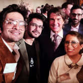 Oscars 2023: Ali Fazal, Guneet Monga strike a pose with Tom Cruise, Steven Spielberg, Brendan Fraser, Colin Farrell at The Academy luncheon in LA