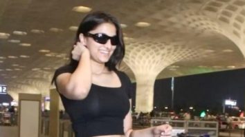 Saiee Manjrekar adds on skirts to her airport fashion