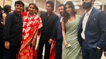 Shah Rukh Khan, Mouni Roy, Ronit Roy strike a pose at Smriti Irani’s daughter’s wedding reception, see photos