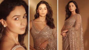 Sidharth Malhotra-Kiara Advani reception: The blush pink shimmering saree worn by Alia Bhatt is a game-changer for the wedding season