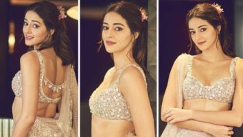 Ananya Panday’s beige embroidered lehenga by Tarun Tahiliani is a fail-safe statement piece