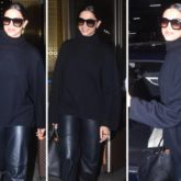 Deepika Padukone stuns in all-black avatar as she returns to Mumbai after attending Oscars 2023, watch video
