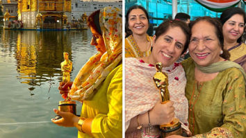 Guneet Monga visits The Golden Temple after Oscar win with chef Vikas Khanna and his mother