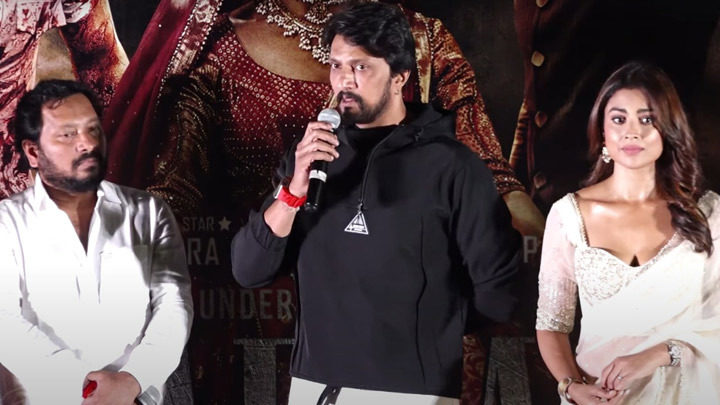 ‘Kabzaa’ press conference – Kichcha Sudeepa, Shriya Saran, Upendra, Shiva Rajkumar