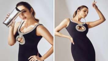 Malaika Arora serves it hot & blingy in a black David Koma body-con gown