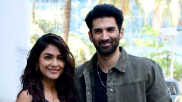 Photos: Aditya Roy Kapur and Mrunal Thakur snapped at the promotions of their film Gumraah
