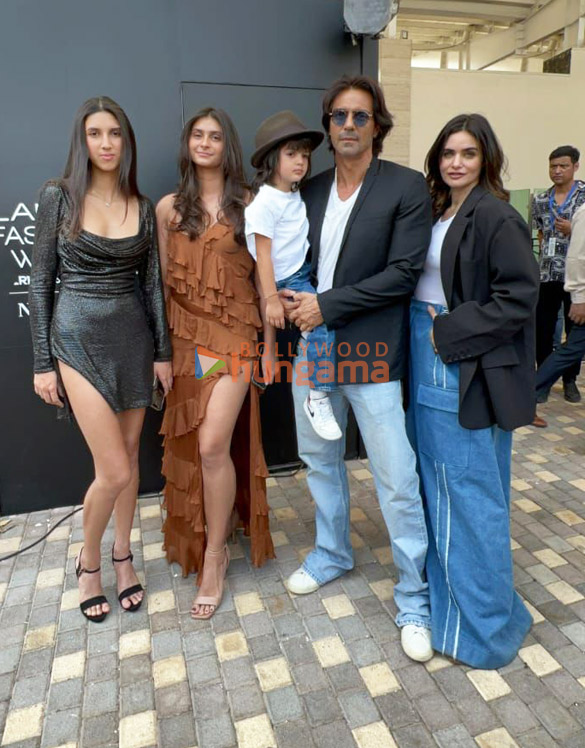 Photos: Arjun Rampal and family snapped attending the Lakme Fashion Week 2023 Photos: Arjun Rampal and family snapped attending the Lakme Fashion Week 2023