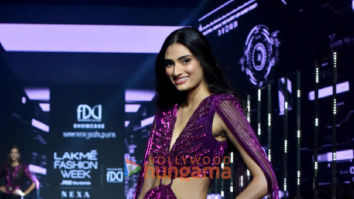 Photos: Athiya Shetty walks the ramp for designer Namrata Joshipura at Lakme Fashion Week 2023 – Day 3