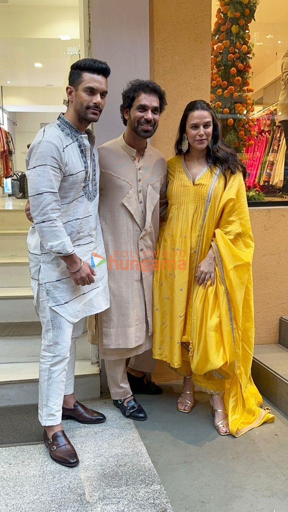 Photos: Neha Dhupia, Angad Bedi and others spotted at Punit Balan’s new Mumbai flagship store at Kala Ghoda