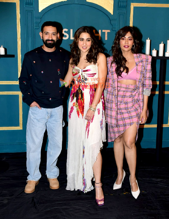 Photos: Sara Ali Khan, Vikrant Massey and Chitrangda Singh snapped during Gaslight promotions