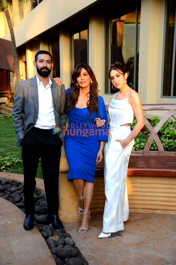 Photos: Sara Ali Khan, Vikrant Massey and Chitrangda Singh snapped promoting their film Gaslight