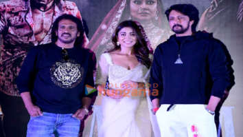 Photos: Underworld Ka Kabzaa stars Upendra, Shriya Saran, and Kichcha Sudeepa with producer Anand Pandit attend a press conference