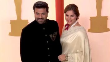 Ram Charan and Upasana Kamineni walk the red carpet at the 95th Academy Awards Ceremony Oscars 2023