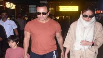 Saif Ali Khan obliges fan with selfies at Mumbai airport as he returns with Kareena Kapoor, Taimur, Jeh; Watch