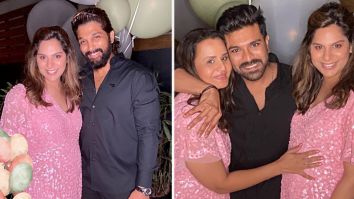 Allu Arjun attends Ram Charan and Upasana Kamineni Konidela’s baby shower celebrations in Hyderabad