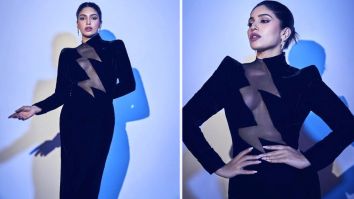 Bhumi Pednekar’s Mugler black dress with zig-zag detailing is all the inspiration we need for stylish dinner dates