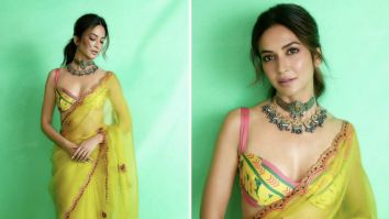 Kriti Kharbanda in a stunning yellow saree is redefining summer ethnic fashion