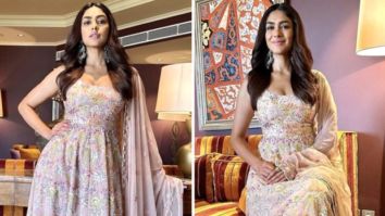 Mrunal Thakur’s gorgeous multicoloured anarkali by Anita Dongre slays the ethnic wear game