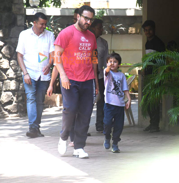 Photos: Saif Ali Khan and Taimur Ali Khan spotted in Bandra Photos: Saif Ali Khan and Taimur Ali Khan spotted in Bandra