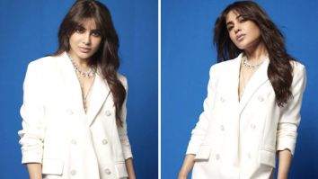 Samantha Ruth Prabhu in an all-white pantsuit for Shakuntalam promotions proves that white is always right