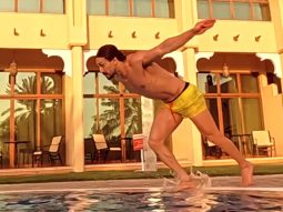 Tiger Shroff flaunts his perfect body as dives into the pool