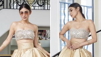 Cannes 2023: Mouni Roy shines bright in a ruffled golden skirt and silver embellished bustier