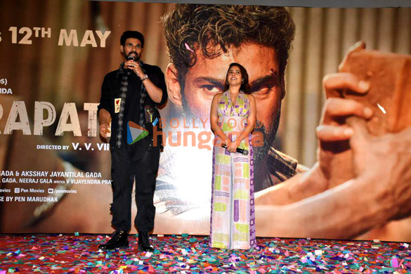 Photos: Bellamkonda Sreenivas, Nushrratt Bharuccha and others snapped at the trailer launch of Chatrapathi