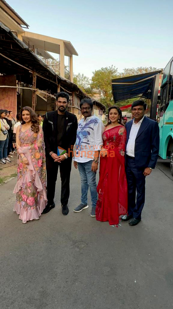 Photos: Cast of Chatrapathi snapped promoting their film