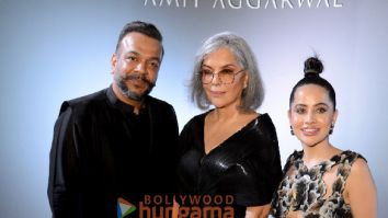 Photos: Uorfi Javed and Zeenat Aman snapped with fashion designer Amit Aggarwal at his 3rd flagship Store at DLF Emporio Mall, Vasant Kunj in New Delhi