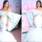 Priyanka Chopra exudes spiritedness of summer in off-shoulder powder blue Nina Ricci gown at Love Again premiere in New York